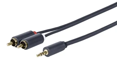 Produktbild von Vivolink PROMJRCA25, 3.5mm, Stecker, 2 x RCA, Stecker, 25 m, Schwarz