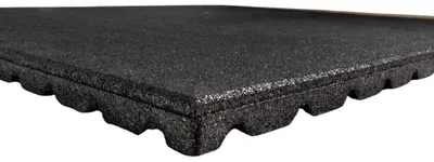 Produktbild von Mosolut Rubber Platte Anti-Shock 100 × 100 cm, Indoor, Schwarz