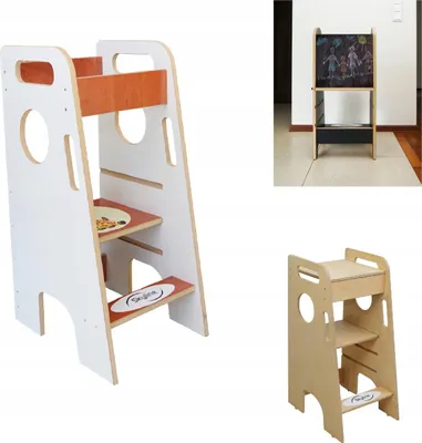 Immagine prodotto di Aiuto cucina per bambini 2 in 1 tavolo e sedia regolabili