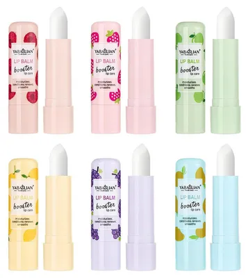 Image de Coffret cadeau de 6 baumes à lèvres fruités, hydratants pour les lèvres sèches