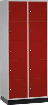 Produktbild von C+P Schließf.schrank 8570203S10003 10Fächer 1950x820x600mm lgr/rrt