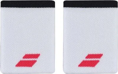 Obrázek produktu pro Babolat Logo Jumbo Wristband 2024 potítka bílá-červená balení 1 pár