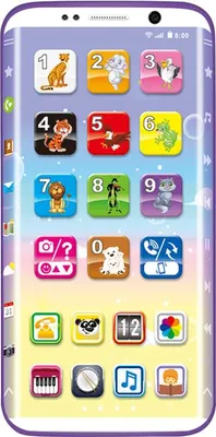 Produktbild von Kinder gebogener Bildschirm Elektronisches Spielzeugtelefon Frühpädagogik Säuglingsspielzeug YS2603A