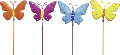 Produktbild von Metallstecker Schmetterling 20,5 cm