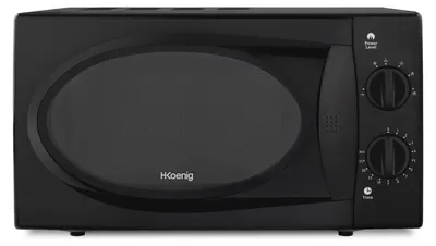 Mikrowelle 20 L 700 W schwarz Drehteller 24,5 cm 5 Stufen Timer