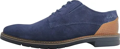Immagine prodotto di Bugatti scarpe da uomo scarpe business eleganti scarpe stringate blu casual, numero di scarpe: 46 EU