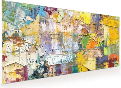 Produktbild von Küchenrückwand Spritzschutz Glas mit Motiv Abstrakte Kunst 40 x 40 cm