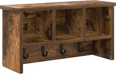 Obrázek produktu pro vidaXL Nástěnný noční stolek, kouřový dub, 50 x 16 x 26 cm