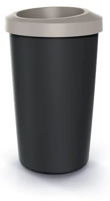 Produktbild von Prosperplast Abfallbehälter COMPACTA R DROP light – Volumen: 45 l, Farbe: braun