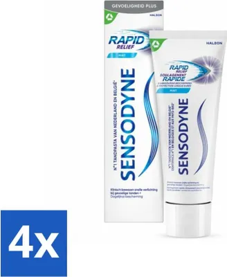 Image de Dentifrice Sensodyne – Soulagement rapide – Soulagement des dents sensibles – 75 ml - Pack économique - 4 pièces