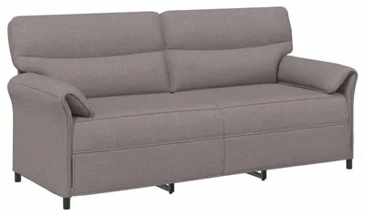 Produktbild von vidaXL 3-Sitzer-Sofa Taupe 198 x 83 x 95 cm