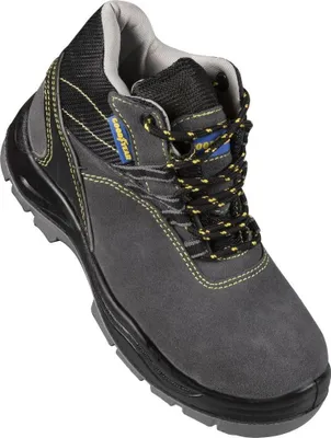 Immagine prodotto di Scarpe di sicurezza alte Goodyear con metallo S1P in pelle scamosciata nera e grigia numero 39
