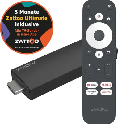 Produktbild von Strong LEAP-UNA Ultimate, 2K Ultra HD, Android, 3840 x 2160 Pixel, 480i, 480p, 576i, 576p, 720p, 1080i, 1080p, 2160p, Amlogic, S805