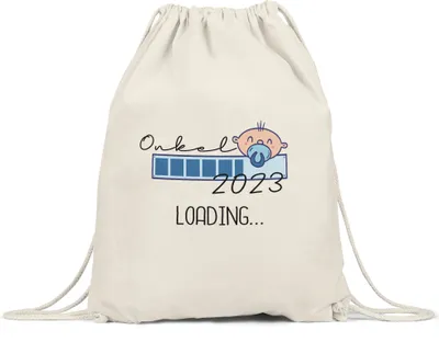 Produktbild von Onkel Loading 2023 Tasse für werdende Onkel zur Geburt Nichte Neffe Babynews Ich werde Onkel Geschenk Turnbeutel Gymsack