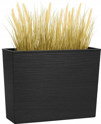 Produktbild von Blumentopf 19X56 Cm FEINZ Groß Hochwertig Ideal Für Terrasse Und Garten Schwarz