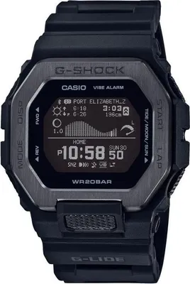 Image de Montre CASIO G-Shock Sport GBX-100NS-1ER, Noir, Bluetooth Smart, Phases de la Lune, Compteur de Pas