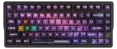 Obrázek produktu pro Redragon Bartlett K767-WL-M, herní klávesnice s magnetickými spínači, bezdrátová, formát 75%