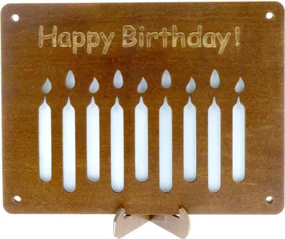 Produktbild von Geldgeschenke Geburtstag Aus Holz, Geldgeschenk aus Holz inkl Ständer Kreatives Geschenke Geburtstaggeschenk Grußkarten, Geburtstagskarte Deko