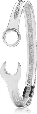 Produktbild von Modischer 925 Sterling Silber Damen - Armreif - 7mm, 28 Gramm; TRS36742