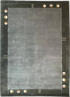 Produktbild von Teppich VENUS NEPAL - HANDGEKNÜPFT | Farbe: Grau; Größe: 170x240 cm | strapazierfähig und leicht zu reinigen | Wohnzimmer | Schlafzimmer