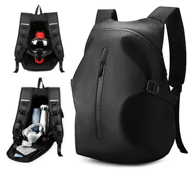 Obrázek produktu pro Motocyklový batoh, vodotěsný, pro helmu, uni, černý, velký