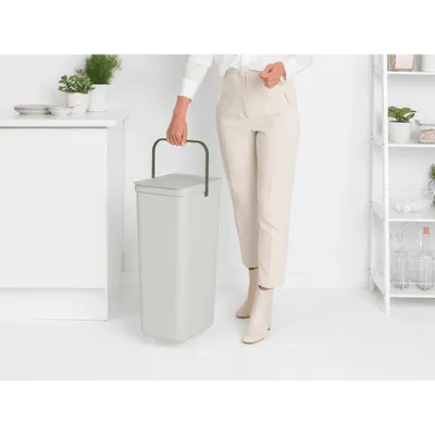 Produktbild von Brabantia Sort & Go, 40 l, Rechteckig, Kunststoff, Hellgrau, Manuell, Belgien