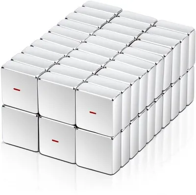 Produktbild von Starke Neodym-Magnete 10x10x4mm, 60 Stück, für Küchenkästen
