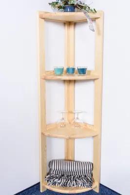 Produktbild von Regal - 40 cm breit, Kiefer Holz-Massiv, Farbe: Natur