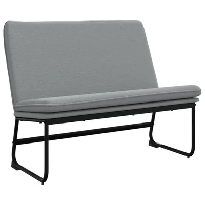 Zdjęcie produktu dla vidaXL Ławka jasnoszara 100x75x76 cm tkanina