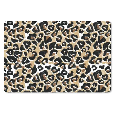Produktbild von MuchoWow® Schreibtischunterlage Panther Druck - Aquarell - Braun 60x40 cm - XXL Mauspad - Großes Mauspad
