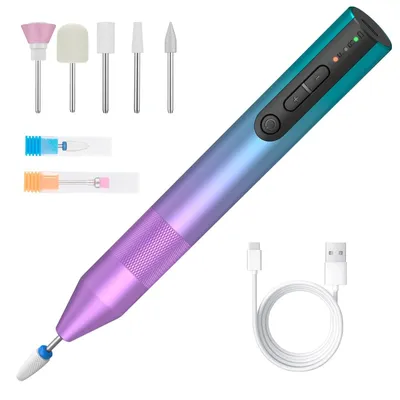 Produktbild von Profi Nagelfräser Elektrische Nagelfeile Akku Kabellos USB Pediküre Maniküre Set