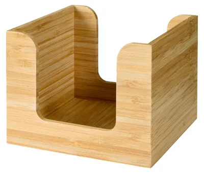 Image de Range-serviettes Duni Bambou ecoecho 13 x 13 x 10cm brun