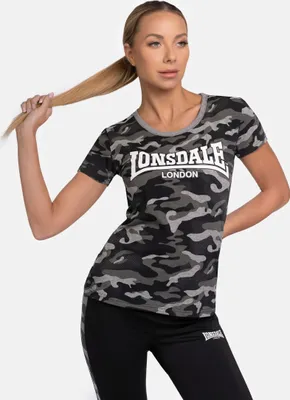 Image de T-shirt femme SETTISCARTH Camo Grey XL Lonsdale