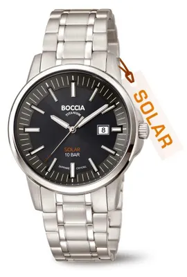Produktbild von Boccia Herren Armbanduhr 3643-04 Solar Titan
