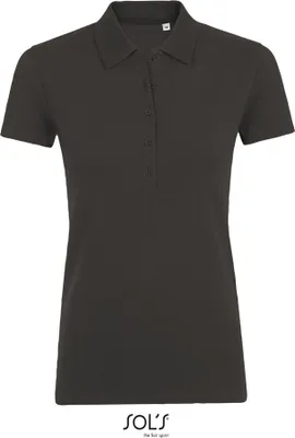 Produktbild von SOLs 01709 | Damen Phoenix Polo / Gekämmte, ringgesponnene Baumwolle - Farbe: Charcoal Melange - Größe: L