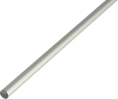 Produktbild von Alberts Rundstange Aluminium, silberfarbig eloxiert| 1000 x 10 mm