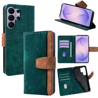 Immagine prodotto di Custodia a libro per cellulare Samsung Galaxy S26 Ultra con protezione RFID e scomparto per carte, verde