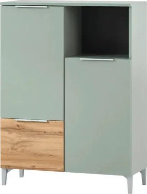 Produktbild von Möbelpartner Highboard Smilla BxHxT 80.4 x 109.6 x 31.9 cm pistazie-eiche