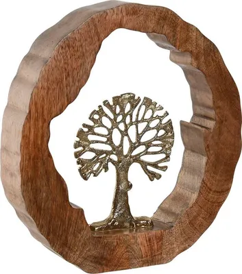 Produktbild von Deko-Figur Home ESPRIT Gold natürlich Baum Kolonial 28 x 5 x 28 cm