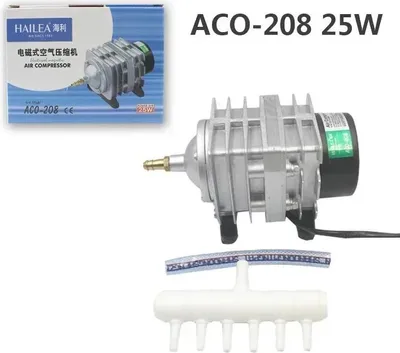Zdjęcie produktu dla Kompresor powietrza Hailea, przeznaczony do ryb, ACO-208 25 W, adapter UE 220 V-50 Hz