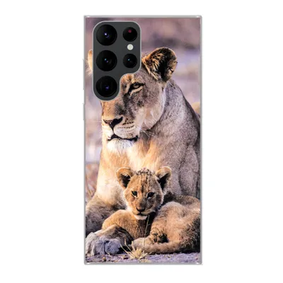 Produktbild von MuchoWow® Handyhülle Schutzhülle Hülle für Samsung Galaxy S22 Ultra Löwin - Löwe - Junges Silikon Softcase Handy Hülle - Abbildung
