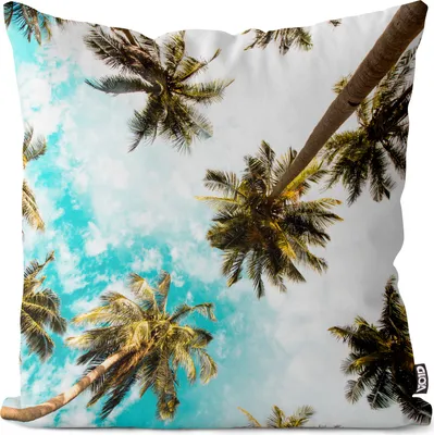 Produktbild von VOID Palmen Kalifornien USA Kissenbezug Kissenhülle Polyester wasserfest Outdoor Garten Kissen Deko
