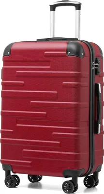 Immagine prodotto di COOLIFE Trolley rigido in ABS Medio spinello rosso Blocco TSA