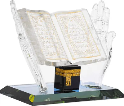 Produktbild von Muslim Kristall Dekorationsstück – Handgefertigtes islamisches Gebäude, Souvenir und Auto-Dekor, perfektes Geschenk für Gläubige und Kunstliebhaber