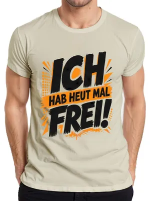 Obrázok produktu pre Dnes mám voľno. Tričko s nápisom "Voľno", "Dovolenka", "Sarkazmus". Materiál: prírodná bavlna. Veľkosť: XL