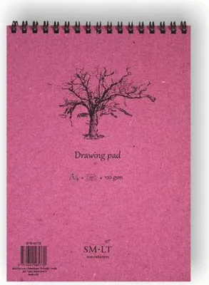 Produktbild von SMLT Zeichenblock A4 Ringbuch 120gr 60 Blatt weißes Papier