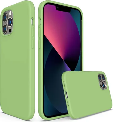 Image de Étui pour Apple iPhone 13 Pro Handy Protection Cover Silicone Gel Case Handy Case, vert