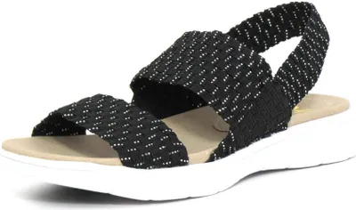 Produktbild von Rieker Damen Sandaletten schwarz-silber (schwarz) V9070-00 Größe - 38