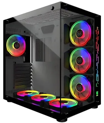 Produktbild von MRED - ATX Gaming-PC-Gehäuse - Weiß RGB Kristallmeer