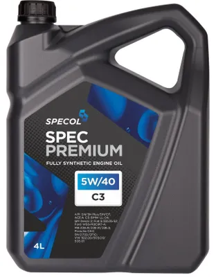 Produktbild von SPECOL Spec Premium C3 für 5W-40 4 Liter Motoröl Motorenöl C40 Longlife-04 DEXOS 2 502 00 505 00 505 01 RN0700 RN0710 WSS-M2C917-A 229.31 229.51 Öl